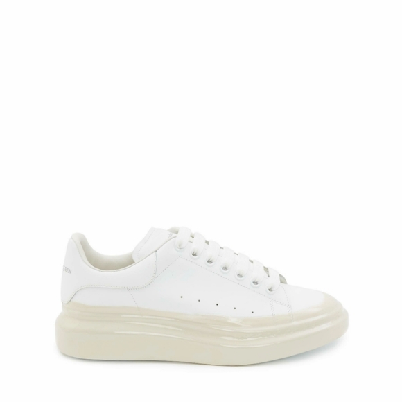 COPY - Alexander McQueen Oversized White Dipped Sneakers size 39.5 (men's 6.5) - Picture 1 of 11